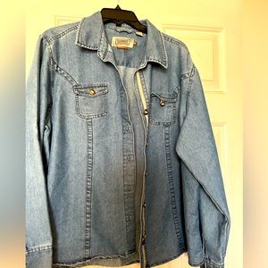 CE Schmidt workwear fit for her denim button up shirt xl